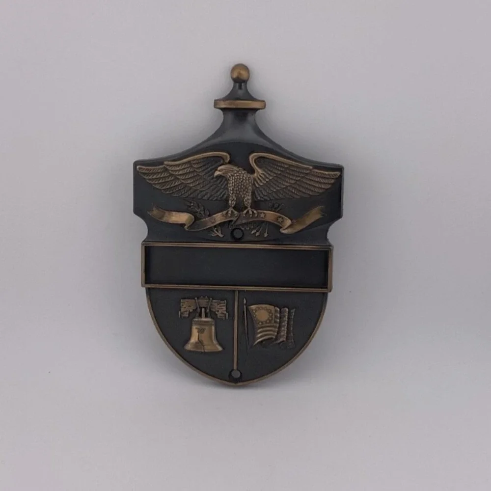 Heritage Door Knocker Plaque/Plate Colonial‎ Eagle Liberty Bell Flag VTG